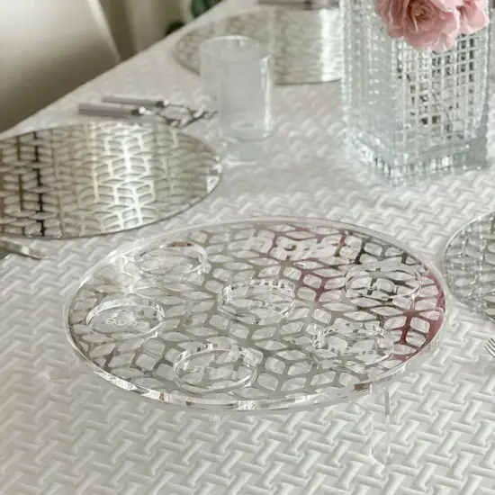 Lucite Display Stand for Seder Plate {5}