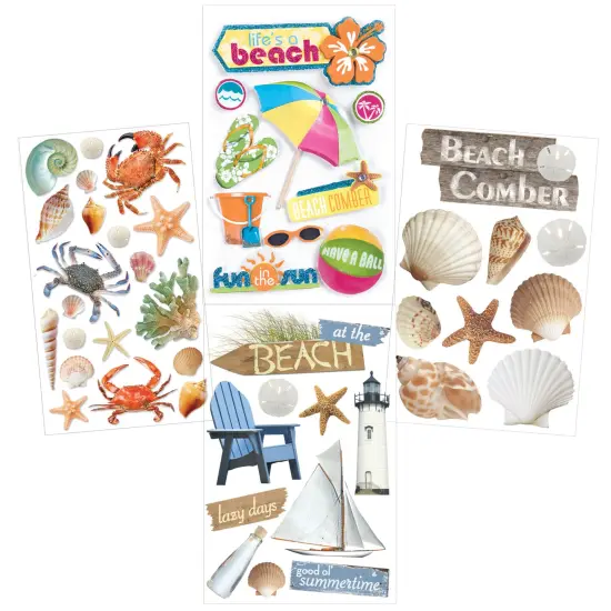 Beach 3D Sticker Bundle {1}