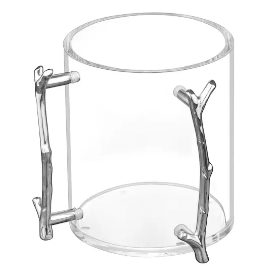 Lucite Wash Cup With Silver Branch Handle {2}