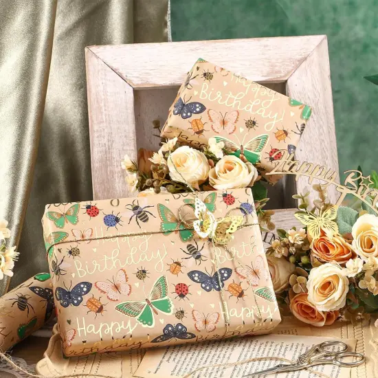 Birthday Wrapping Paper Roll, 17 in x 16.4 ft {3}