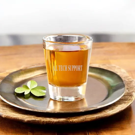 2oz A.I. Tech Support Shot Glass {2}