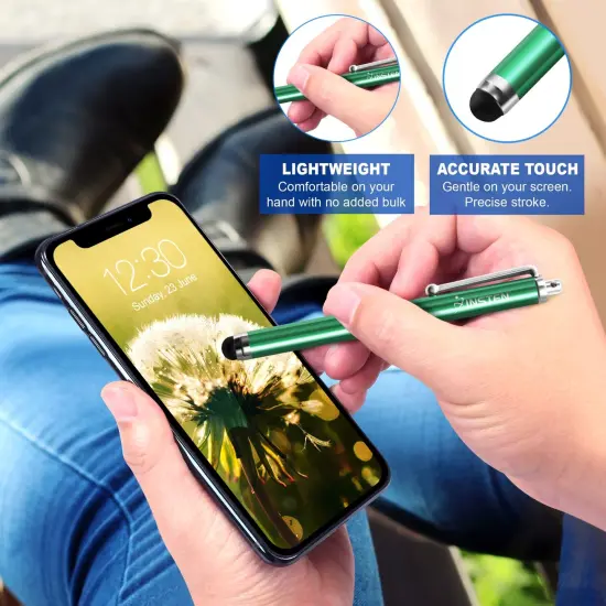 Insten 30 Pack Universal Stylus Pen for Touch Screens, Capacitive Stylus for Tablet Smart Phone All Touch Screen Devices, 10 Multicolor {2}