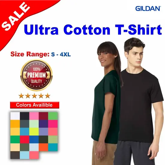 Gildan&reg; Ultra Cotton Short Sleeve Crewneck T-Shirt Military Green {3}