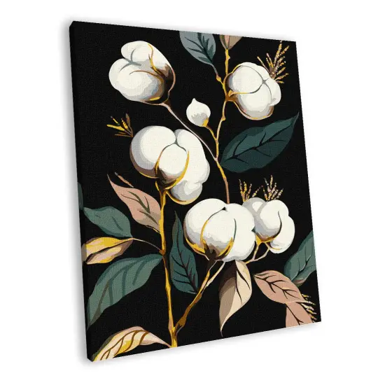 Painting by Numbers kit Snow-white Cotton with extra metallic paints KHO3246 {1}