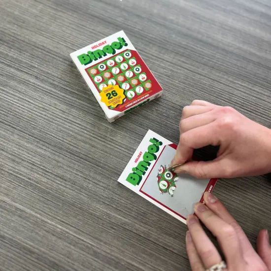 Grand Prix International: Bingo Scratch Card Game: Holiday - Entertaining Party Activity, Reveal 5 Snowflakes In A Row To Win, 26 Themed Cards {5}
