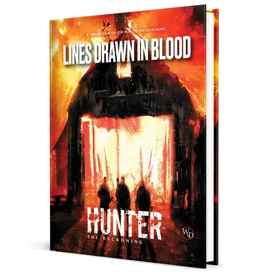 Hunter: The Reckoning 5th Edition Roleplaying Game: Lines Drawn in Blood Chronicle Book -Supplemental Hardback RPG Book {1}