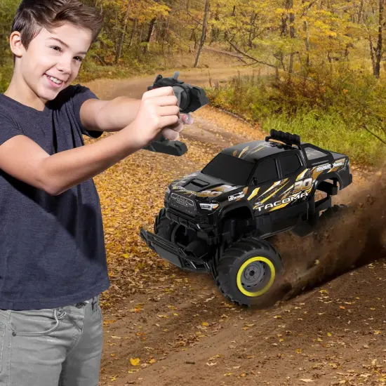 Mean Machines: RTR RC - Toyota Tacoma - Orange-Black - 2.4 Ghz High Performance, Donuts & Wheelies, Turbo Boost, Ready-To-Run Radio Controlled Vehicle {6}