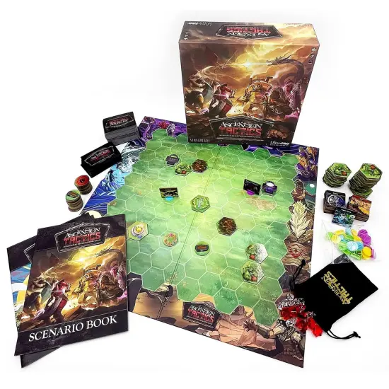 Ascension: Tactics - Deckbuilding Miniatures Board Game, Fantasy Card Battles & Campaigns, Control Champions, Character Standees, Ages 10+, 1-4 Player {4}