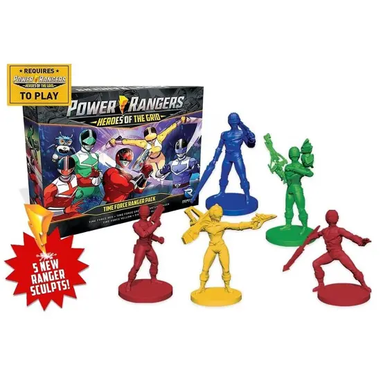 Power Rangers Heroes of the Grid: Time Force Ranger Pack - Expansion to Heroes of the Grid. 2-5 Players, Ages 14+, 45-60 Min Game Play {5}