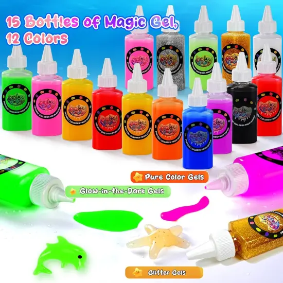 Water Gel Crafts Kit for Kids,Aqua Water Fairy Elf set, with 15 Magic Gels DIY Arts & Crafts summer toys {4}