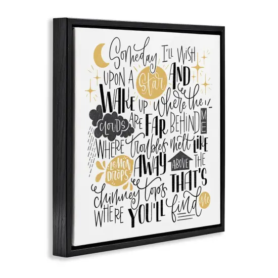 Stupell Industries Over The Rainbow Poem Floating Frame Design by Sarah Hickman {3}