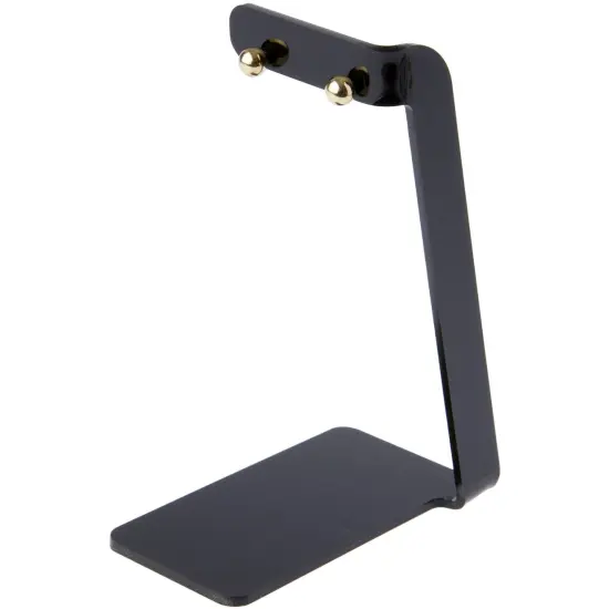Plymor Black Acrylic Signpost-style Pair Hanging Earring Display Stand, 2.375" W x 4" D x 6" H {3}
