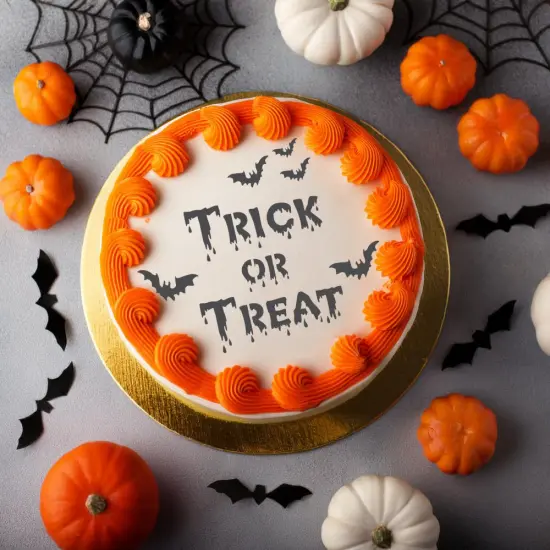 Halloween Trick or Treat Cake Stencil | C383 by Designer Stencils | Cake Decorating Tools | {2}