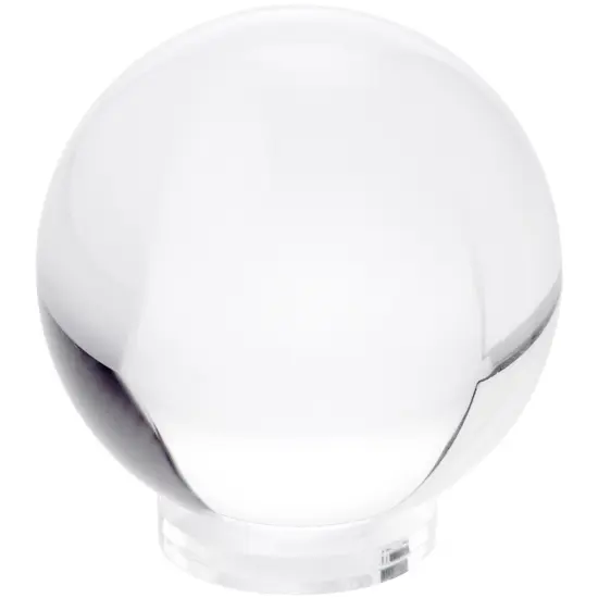 Plymor Clear Acrylic Egg, Marble, Ball or Sphere Thin Display Holder Stand, 0.1875" H x 1.25" W {3}