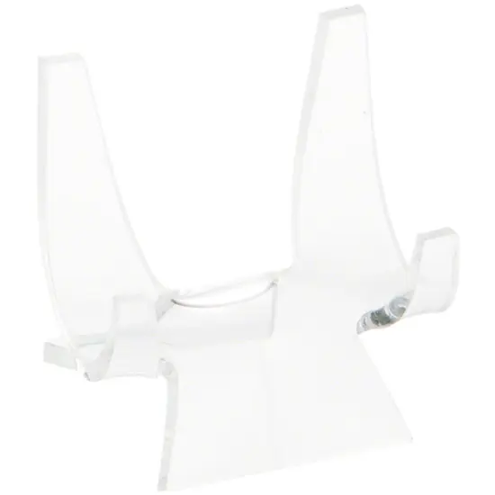 Plymor Clear Acrylic Double-Scoop Display Easel, 2.375" H x 2.25" W x 2.125" D {2}