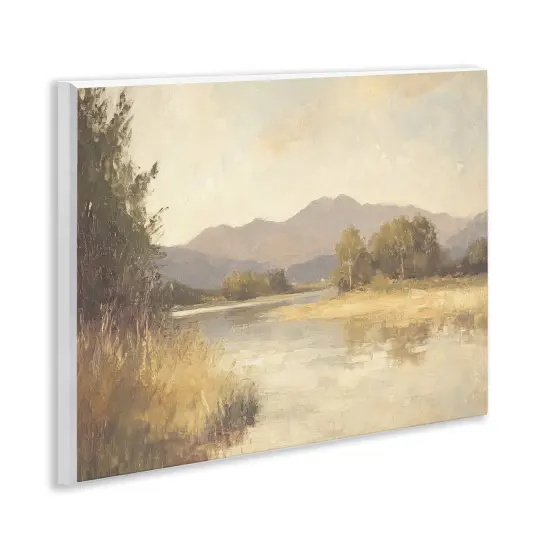 Stupell Industries Wild River Mountain View Wall Plaque Design by Petal Prints Design {3}