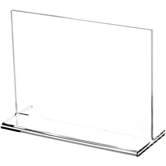 Plymor Clear Acrylic Sign Display / Literature Holder (Top-Load), 7" W x 5" H {1}