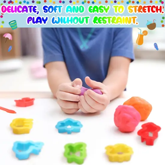 24 Pack End of Year Student Gifts for Kids Air Dry Clay Kit Gifts End of School Year Party Favors Summer Toy Party Favor Goodie Bags Stuffer School Classroom Exchange Favor Art Crafts Gift {5}