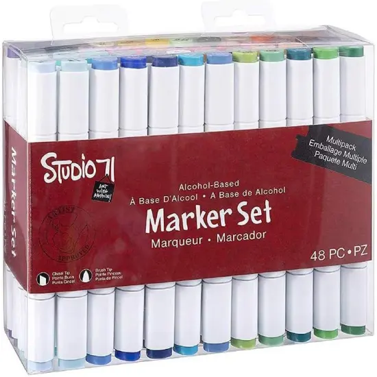 48 Pieces Alcohol-Based Marker Set {1}