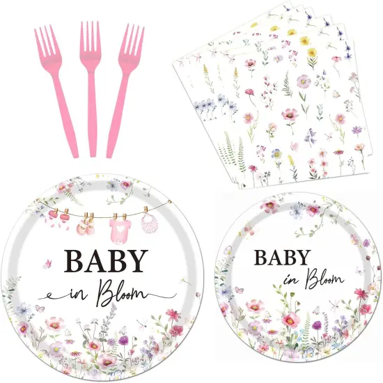 Baby Shower Decorations Tableware Supplies {1}