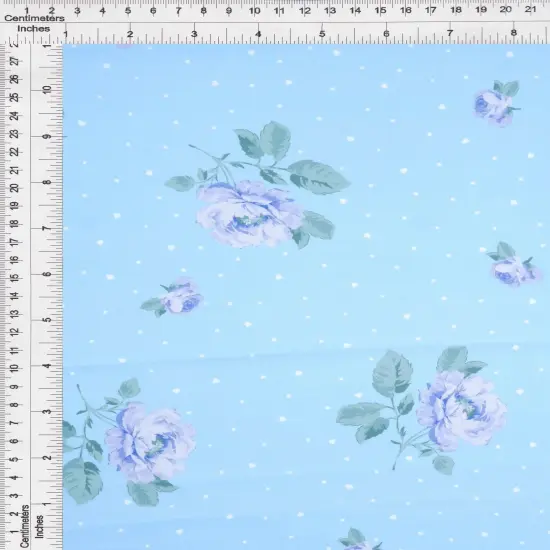 1 Yard CEY Floral Geo Digital Print Fabric, 58/59&Prime; Wide 100% Polyester IVORY {6}