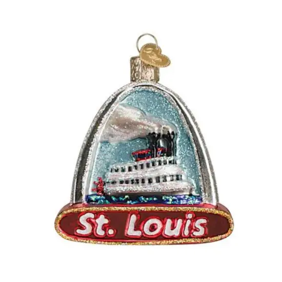 Old World Christmas 3.0 Inch St.Louis Arch Christmas Tree Ornament , Ornament Tallest Monument Multicolored {1}