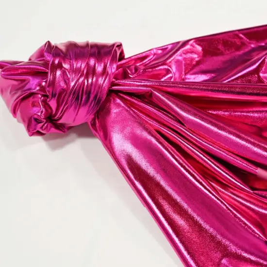 Metallic Foil Spandex Lame Stretch Fabric for Apparel and Costumes Royal {7}