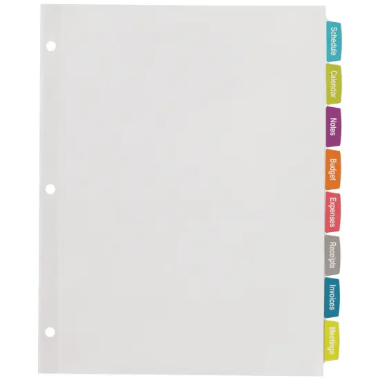 Avery Big Tab Printable Label Dividers, Easy Peel Labels, 8 Tabs, 4 Sets (14433) {6}