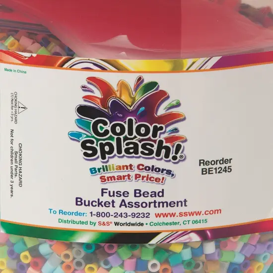 Color Splash!&reg; Fuse Bead Bucket, Assorted Colors, 26,000+ Beads {5}