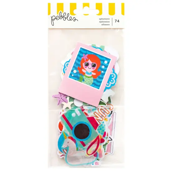 Pebbles Fun In The Sun Ephemera Die-Cuts 74/Pkg-Holographic Foil Icons {1}