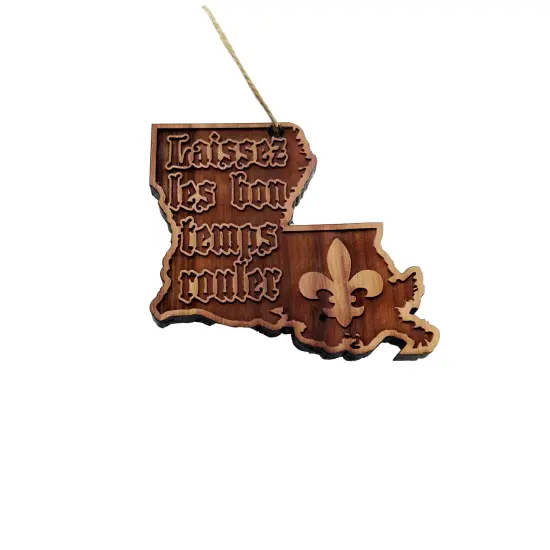 Laissez les Bon Temps Rouler - Cedar Ornament {1}