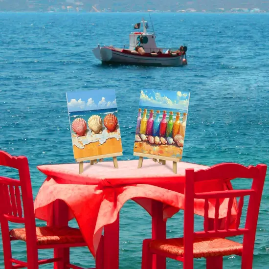 24 Pcs Pre Drawn Canvas for Painting Kit Adult {4}