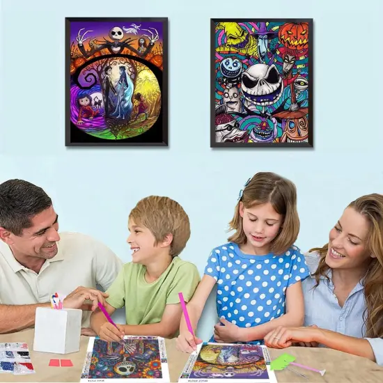 3 Pack Halloween Diamond Painting Kits for Adults - 12x16 inch {2}