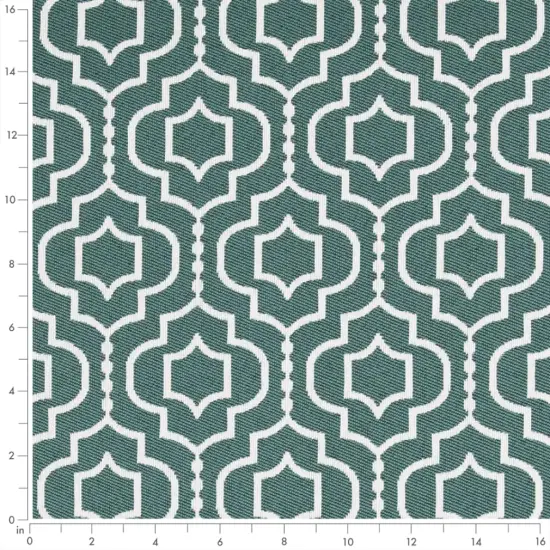 Aegean - Aqua & Teal Abstract & Geometric Upholstery Fabric 54 Inches" {3}