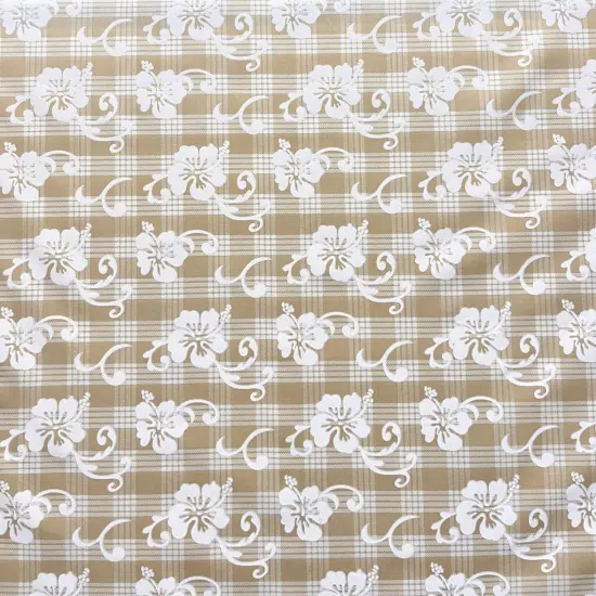 1 Yard Hibiscus Palaka Cotton Fabric , 45" Wide Dark Green {4}