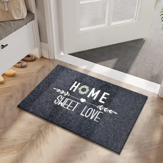 Front Door Mat, Absorbent Resist Dirt Welcome Door Mat Indoor Outdoor, Waterproof Doormat, Sturdy Non Slip Backing, Fade Resistant, Low Profile Entry Mat for Entryway, 29&times;17, Beige {2}