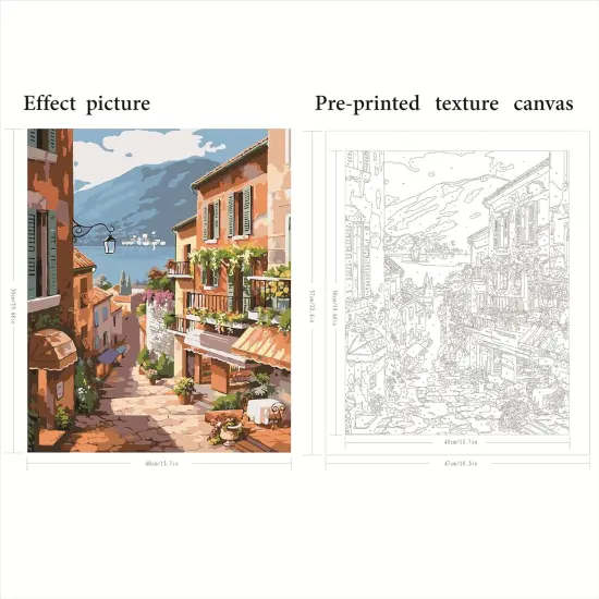 aint by Number for Adults Beginner,Scenery Paint by Numbers,Garden Paint by Numbers Kits Suitable for Home Wall Decoration 16x20 Inch {2}