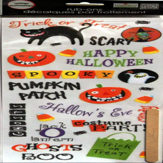 Me & My Big Ideas Halloween Glitter Rub-ons {1}