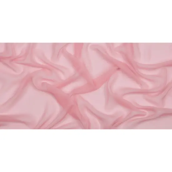 1 Yard Sheer Silk Chiffon Candy Pink Premium Solid Lightweight 44 Inch Width {4}