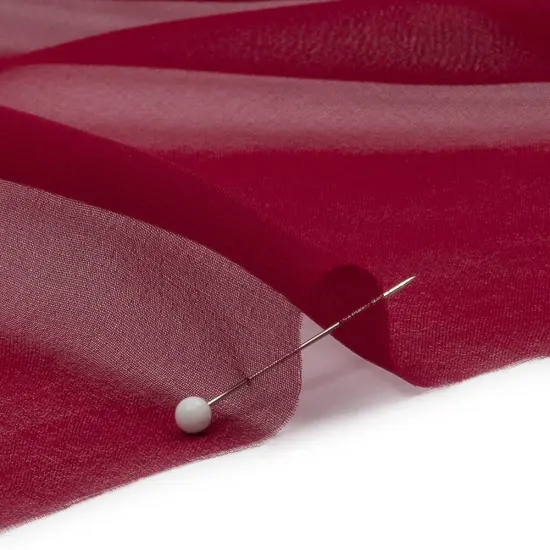 1 Yard Premium Silk Chiffon Solid Wine Fabric Lightweight 44 Inch Width {3}
