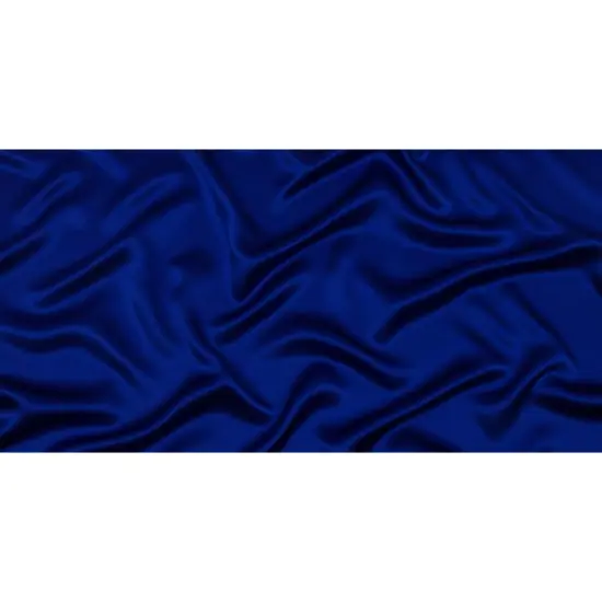 1 Yard Mazarine Blue Stretch Silk Charmeuse Fabric Soft Smooth Solid Luxury 40 inch Width {3}