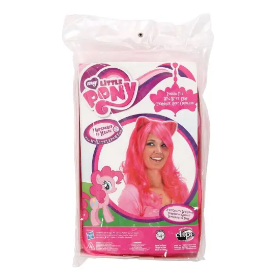 My Little Pony Pinkie Pie Adult Costume Wig W/Ears {4}