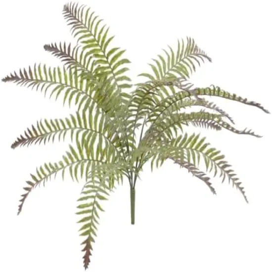 2PC 20" Dusted River Fern Bush &ndash; Lifelike Faux Greenery for D&eacute;cor {1}