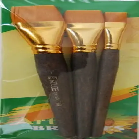 Kolos Set of paint brushes 7064. Synthetic Flat. 3pc. {2}