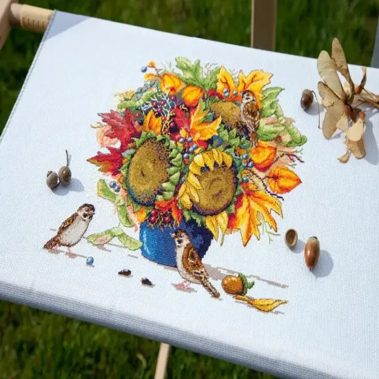 Sunflowers K-80 Counted Cross-Stitch Kit {1}