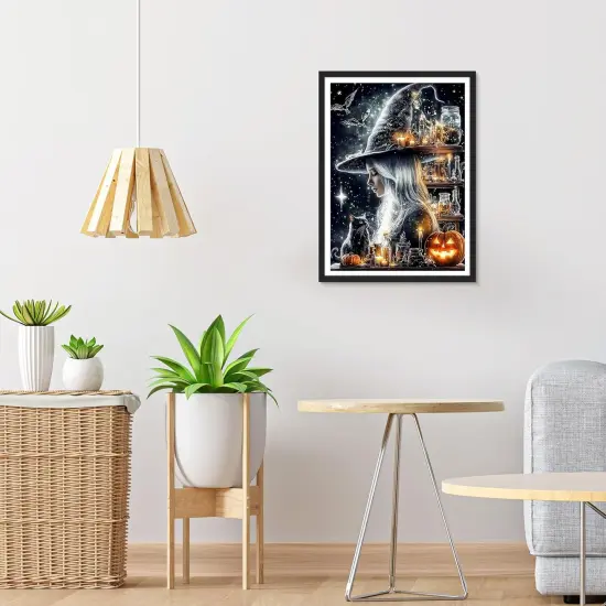12x16 Inch - Halloween Retro Witch Diamond Painting Kits for Adults {3}