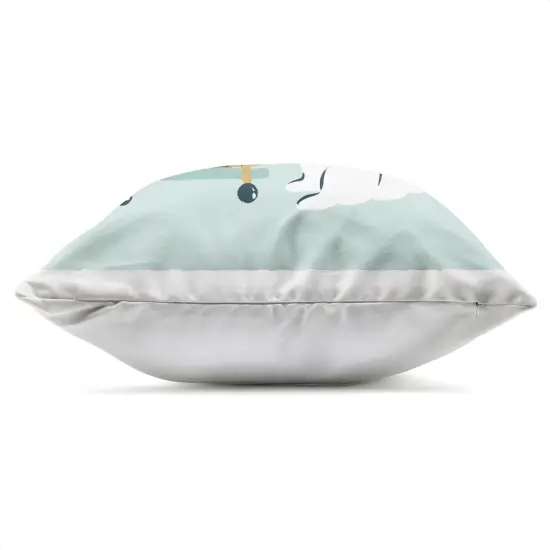 Stupell Industries Doggie Drink Cart Outdoor Pillow, 18 x 7 x 18 {3}