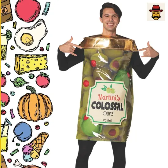 Olive Jar Costume Funny Food Tunic Big Poppa Party Outfit {4}
