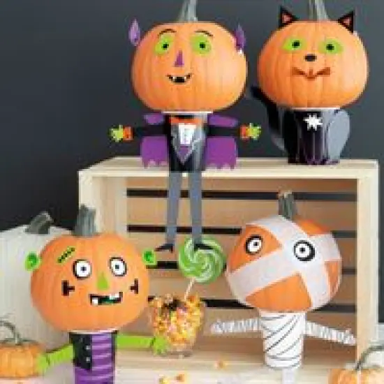 DIY Mini Pumpkin Decorating Kit 50pc- Enough for 4 Pumpkins {2}