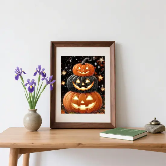 Pumpkin Diamond Painting Kits for Adults {2}